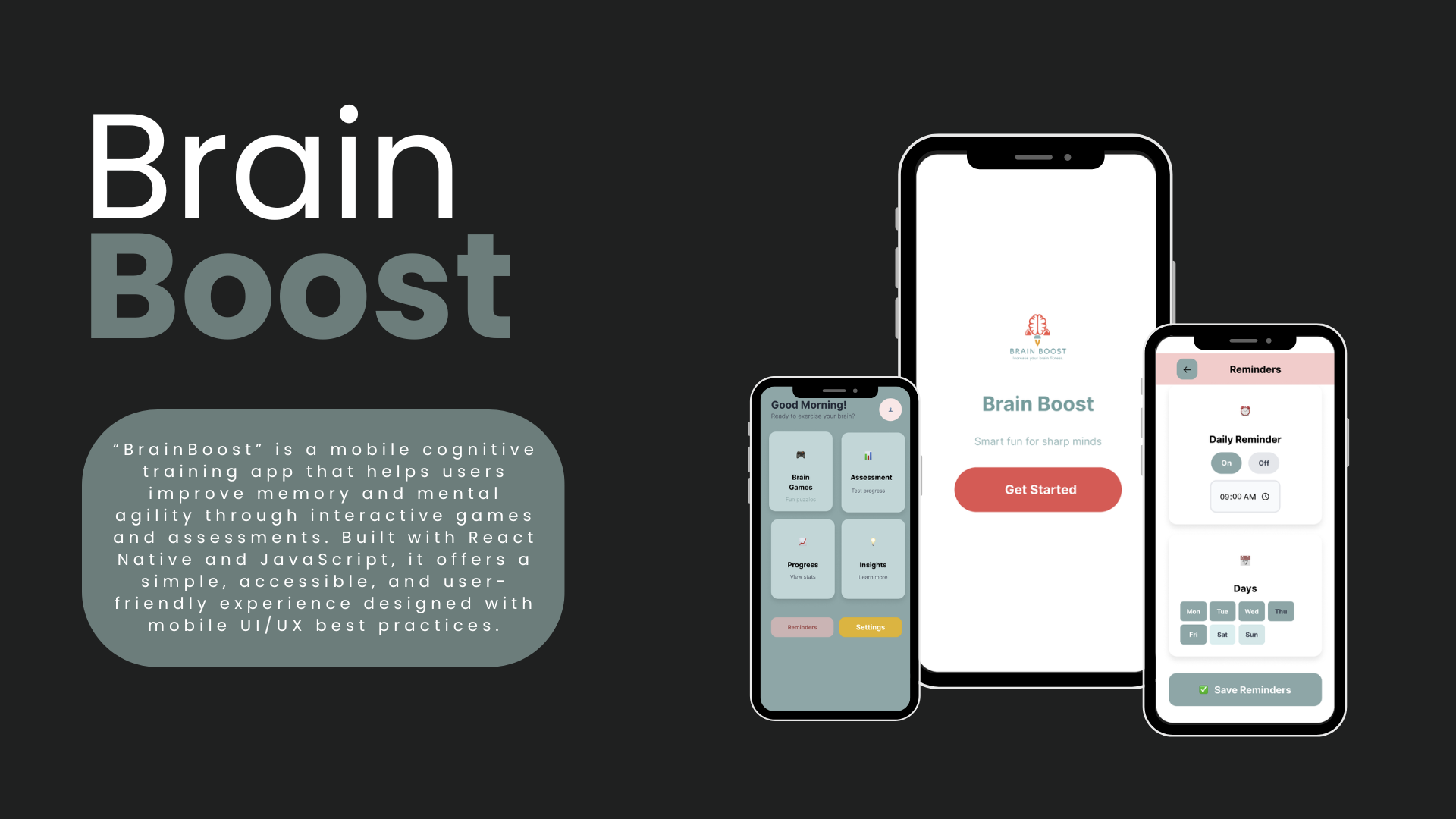 BrainBoost - Cognitive Training Mobile Application